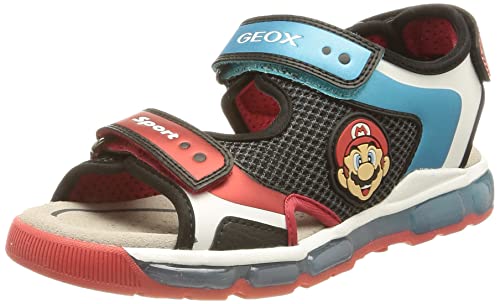 Geox Jungen J Android Boy Sandalen, Black Sky, 33 EU