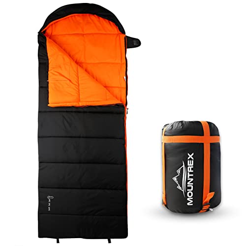 MOUNTREX® Schlafsack für Camping & Outdoor -5°C / 10°C -...