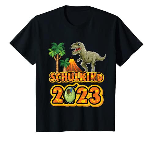 Kinder Dino Dinosaurier Einschulung Schulkind 2023 Schultüte...