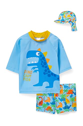 C&A Dino - Baby-UV-Bade-Outfit - 3 teilig hellblau 80