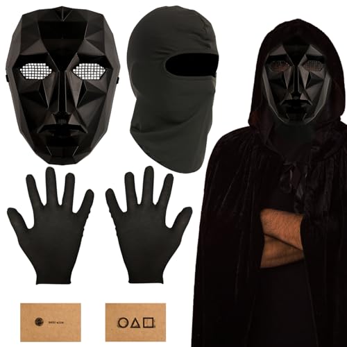 Halloween Masken Kostüm,The Game Maske,Sturmhaube,Schwarz...