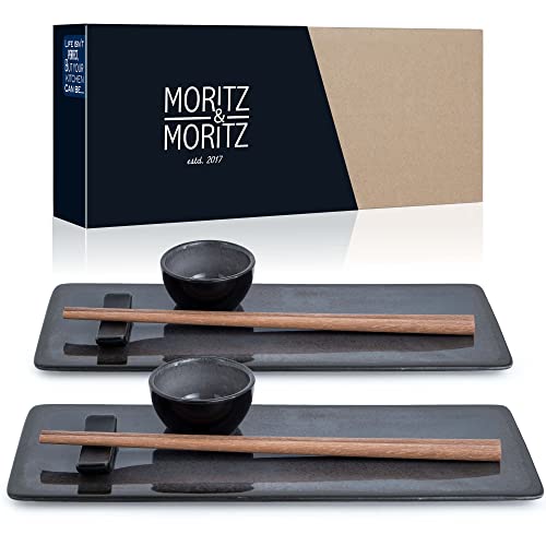 Moritz & Moritz VIDA 10-tlg. Sushi Geschirr Set für 2 Personen -...