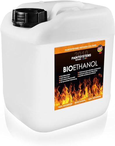 Bio Alkohol 100% 5 Liter - BIOETHANOL für Alkohol-Kamine,...