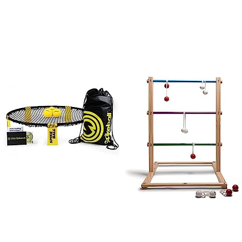 Spikeball-Set mit 3 Bällen - Zum Spielen im Freien im Haus & BS...