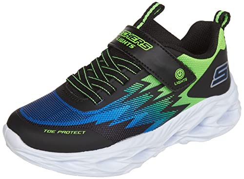 Skechers Jungen Vortex-flash Zorent Sneaker, Black Blue Synthetic...