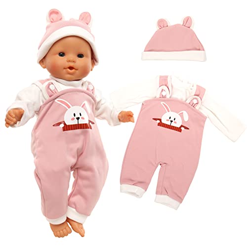 Miunana Kleidung Outfits für Baby Puppen, Pink Süße...