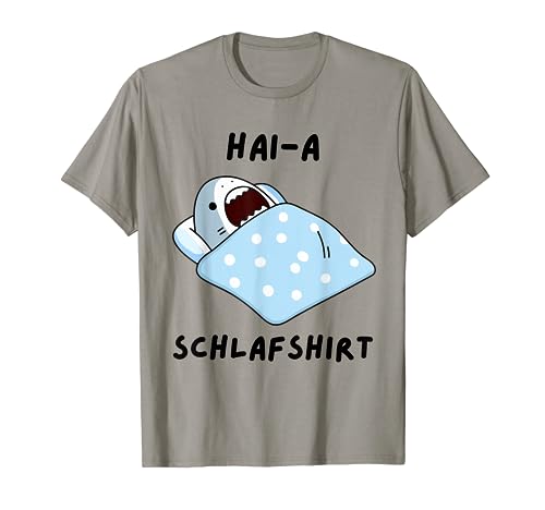 Schlaf Pyjama Schlafanzug Nachthemd Hai Schlafshirt T-Shirt
