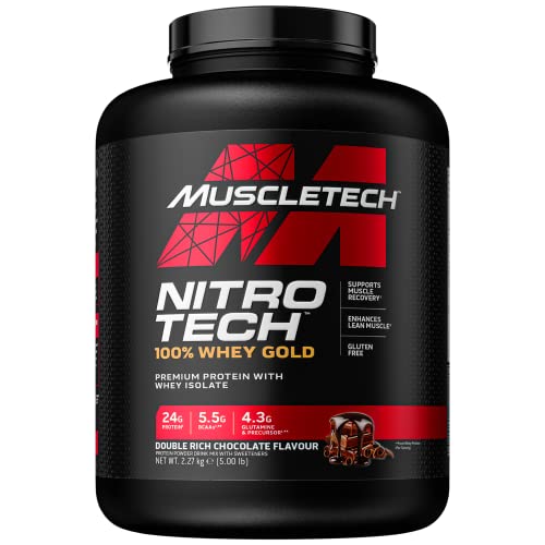 MuscleTech NitroTech 100% Whey Gold Protein Pulver, Whey Isolate...