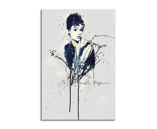 Paul Sinus Art Audrey Hepburn 90x 60cm Keilrahmenbild Kunstbild...