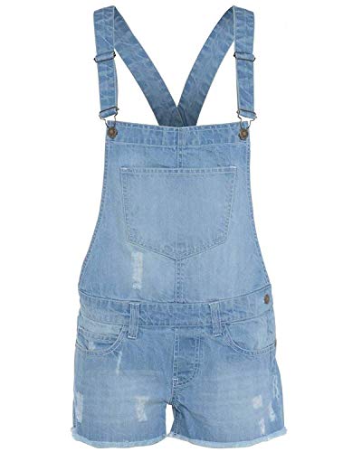 New Kids Latz-Shorts für Mädchen, Jeans mit heller Waschung,...