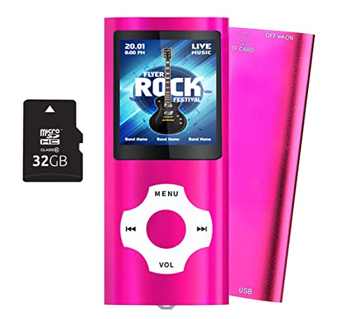 MP3 Player mit 32GB MicroSD Speicherkarte, Tabmart MP4 Musik...