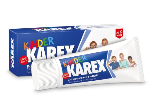 Kinder KAREX Zahnpasta – 2 x 50 ml - Kariesschutz für Kinder...