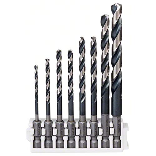 Bosch Professional 8tlg. Impact Control HSS Spiralbohrer Set...