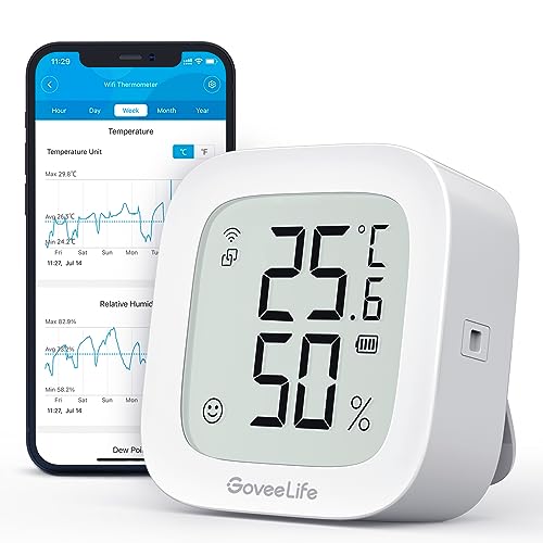 GoveeLife WLAN Hygrometer Thermometer, Digital Temperatur und...