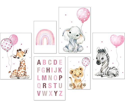 artpin® Poster Set DIN A3 Bilder Kinderzimmer Deko Mädchen...