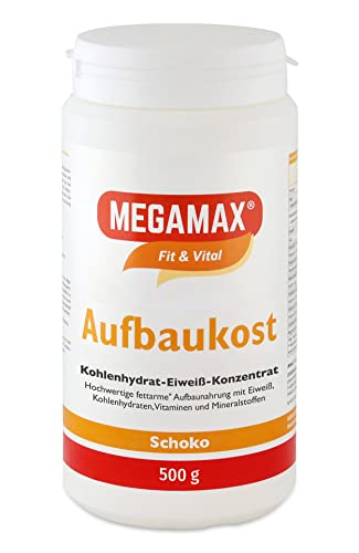 MEGAMAX Aufbaukost Schoko 500g .Proteinpulver zur Zubereitung...