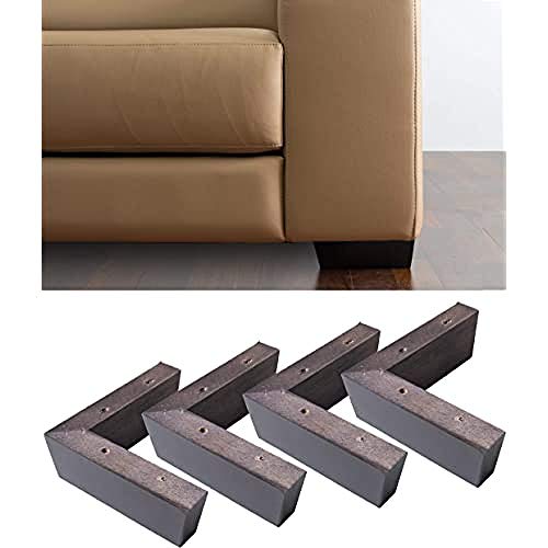 IPEA 4X Möbelfüße Sofa Füße aus Holz Farbe Wengé – Höhe...
