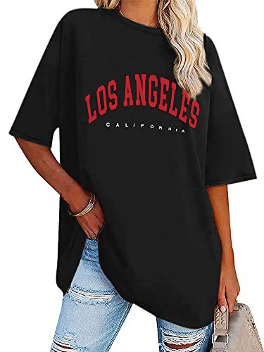 Dresswel Oversized T Shirt Damen Los Angeles California Brief...