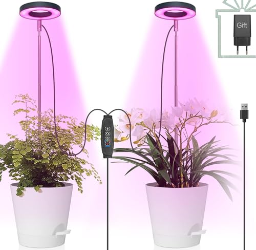 Pflanzenlampe LED, Pflanzenlicht, 2 * 42 LEDs Pflanzenleuchte...