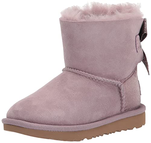 UGG Mädchen Mini Bailey Bow Glitz Classic Boot, Shadow, 36 EU