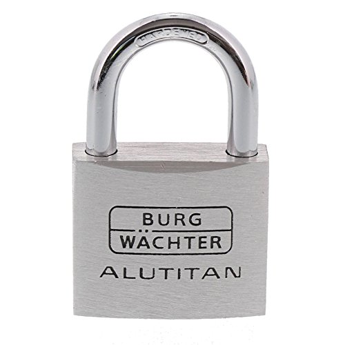 Burg-Wächter Vorhangschloss Alutitan, Aluminium, 6, 5 mm...