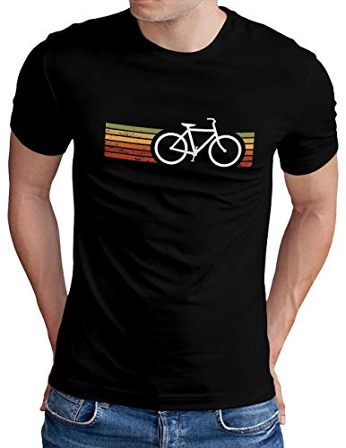 OM3® Retro Bicycle T-Shirt | Herren | Cycling Cyclist Biking...