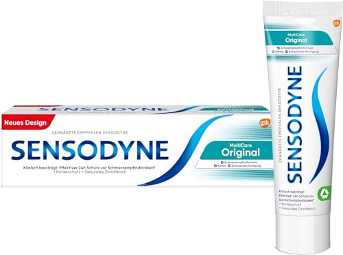 Sensodyne MultiCare Original Zahncreme, 75ml, tägliche Zahnpasta...
