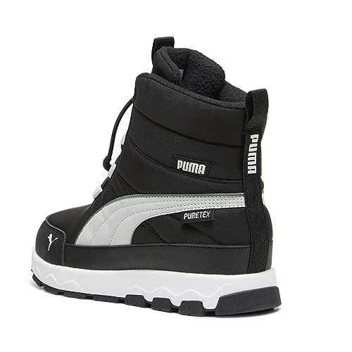 PUMA Evolve Boot PURETEX JR Sneaker, Black-ASH Gray White, 38 EU