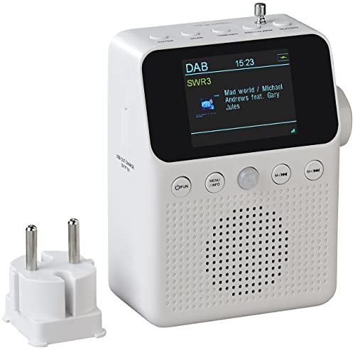 VR-Radio Badradio: 2in1-Steckdosenradio mit DAB+, Bluetooth,...