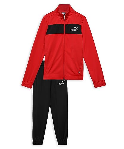 PUMA Boy's Poly Suit Cl B Track Suit,Rot (High Risk Red)