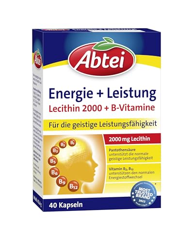 Abtei Energie + Leistung – 2000 mg Lecithin + 7 B-Vitamine -...