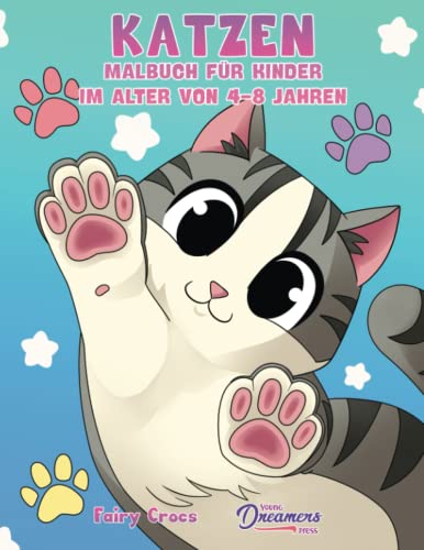 Katzen Malbuch für Kinder im Alter von 4-8 Jahren: Niedliche und...