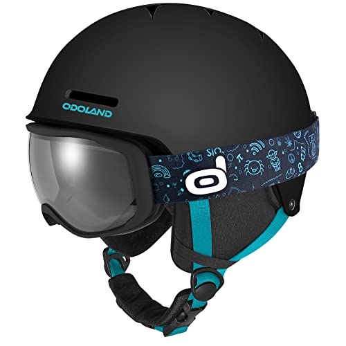 Odoland Skihelm Kinder Skibrille Set Unisex Snowboardhelm mit...