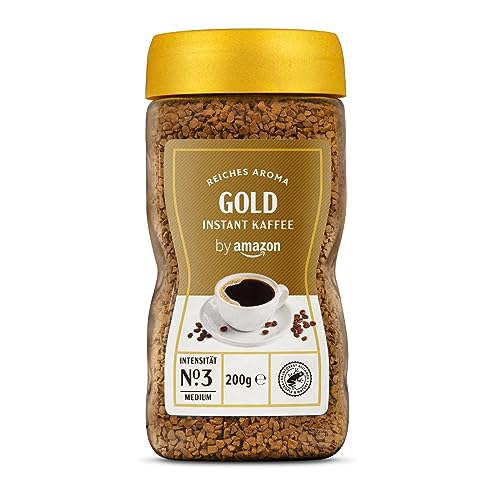 by Amazon Gold Instant Kaffee, Mittlere Röstung, 200g, 1er-Pack...