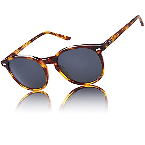 DUCO Retro Polarisierte Damen Sonnenbrille Vintage UV400 Schutz...