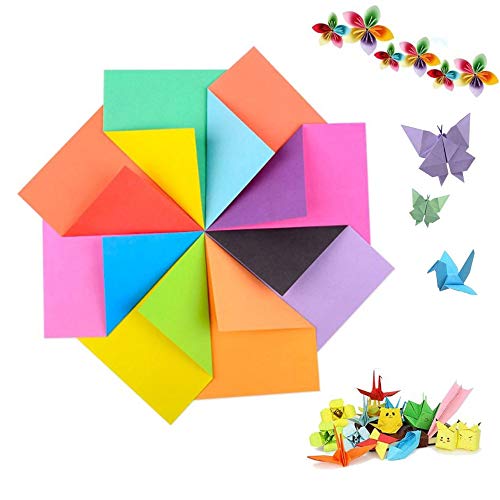 240 Blatt Doppelseitiges Origami Papier in 8 lebhaften...