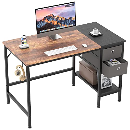 HOMIDEC Schreibtisch, Computertisch PC Tisch mit Schubladen und...