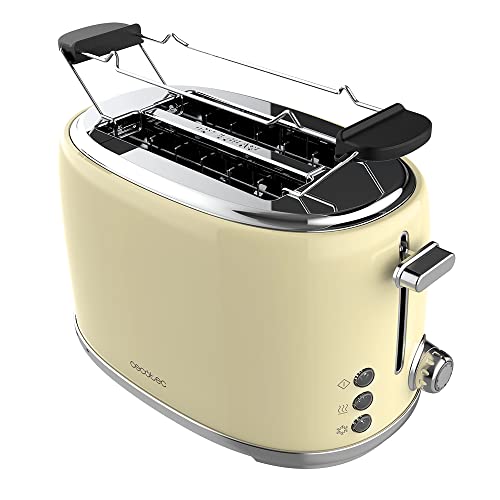 Cecotec Toaster 2 Scheiben Toast&Taste 1000 Retro Double Beige,...