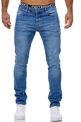 MERISH Jeans Herren Slim Fit Jeanshose Stretch Designer Hose...