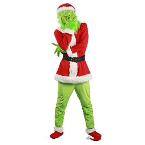 RPixc Herren Cosplay Kostüm ChristmasGrinch Weihnachten Outfit...