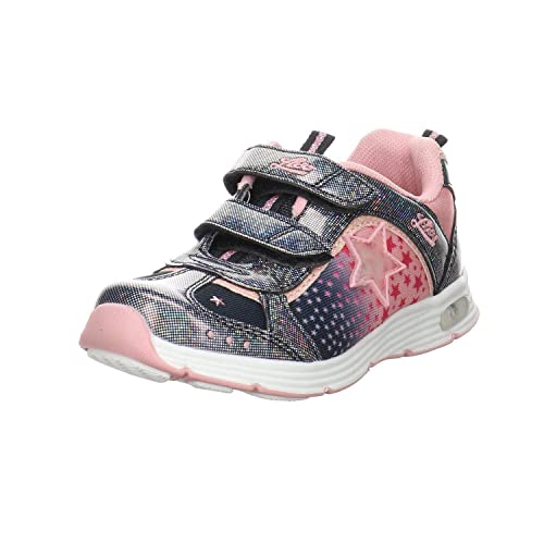 Lico Mädchen Starlet V Blinky Sneaker, marine/rosa, 30 EU