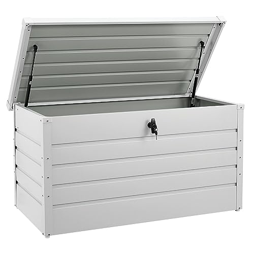 Juskys Metall Aufbewahrungsbox Limani 380 Liter - Outdoor Box -...