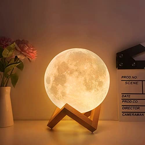Mond Lampe 3d Druck, Mondlampe Kugel 20cm, Lunalamp mit...