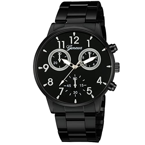 Retoo Herren Armbanduhr Analog Quartz mit Edelstahl Armband...