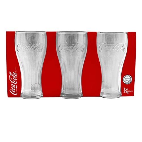 Kemes Coca Cola Gläser 6 Stück Longdrinkglas 300 ml Set Stück...