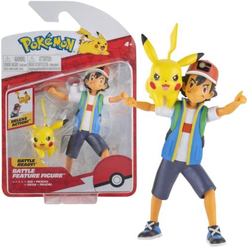 Pokémon PKW2473 - Battle Feature Figure - Ash & Pikachu,...
