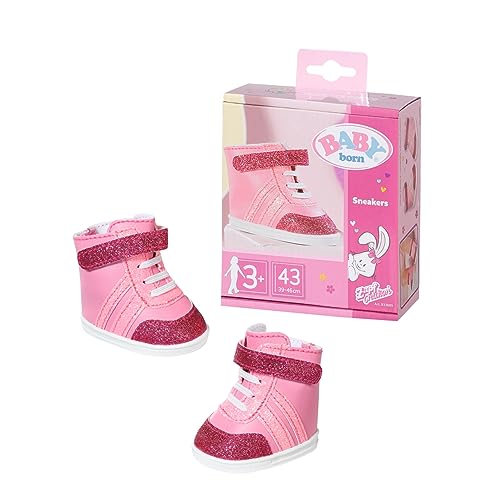 BABY born Sneakers pink, Puppenschuhe in Rosa mit Klettverschluss...