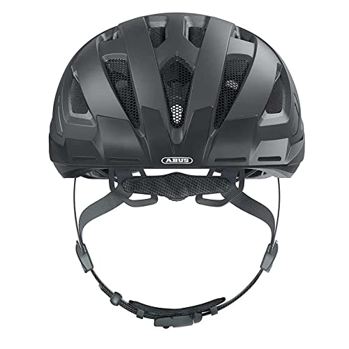 ABUS 86864 Fahrradhelm, Schwarz (Titan), L (56-61 cm​)