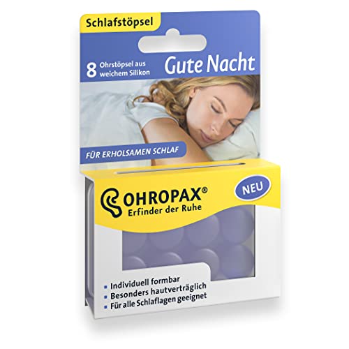 OHROPAX Gute Nacht - Ohrstöpsel aus weichem Silikon - zum...