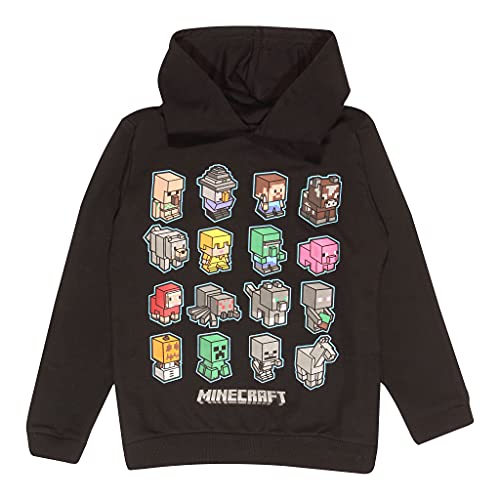 Minecraft Mini Mobs Jungen Kapuzenpulli Schwarz 5-6 Jahre | PS4...